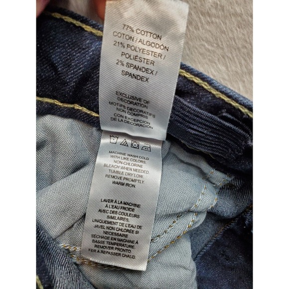 Lucky Brand Jeans Girls Sz 10 Blue Dark Wash Denim Cotton Pockets Zoe Skinny Leg - Picture 8 of 8